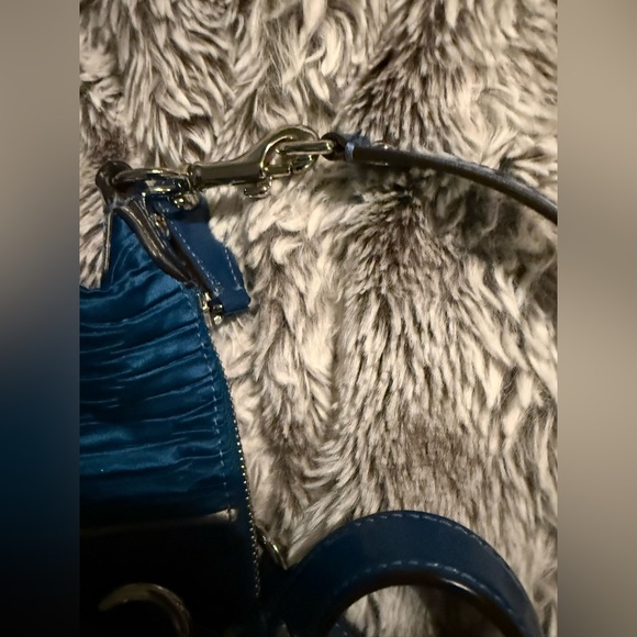 COACH Blue Ashley Sateen 2000s Rare 🔥Satchel - Picture 5 of 13